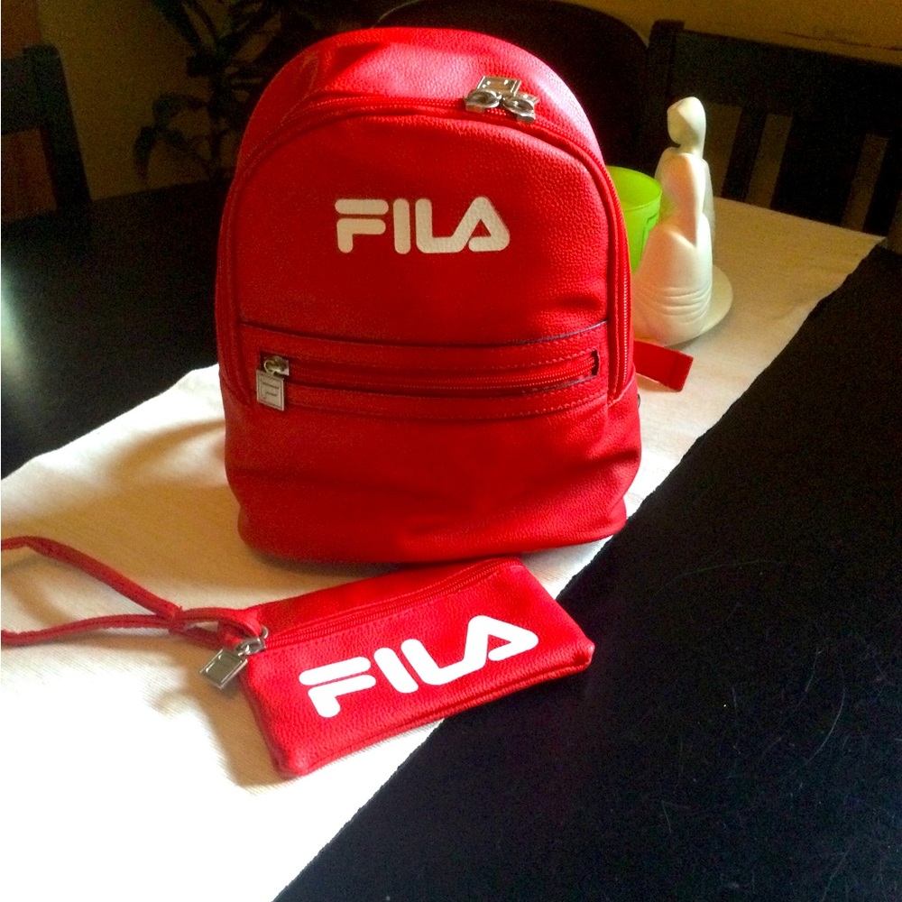 NWOT Fila backpack & small purse